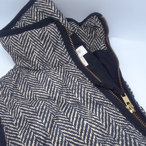 J. Crew Puffer vest herringbone xxs - Picture 3 of 5